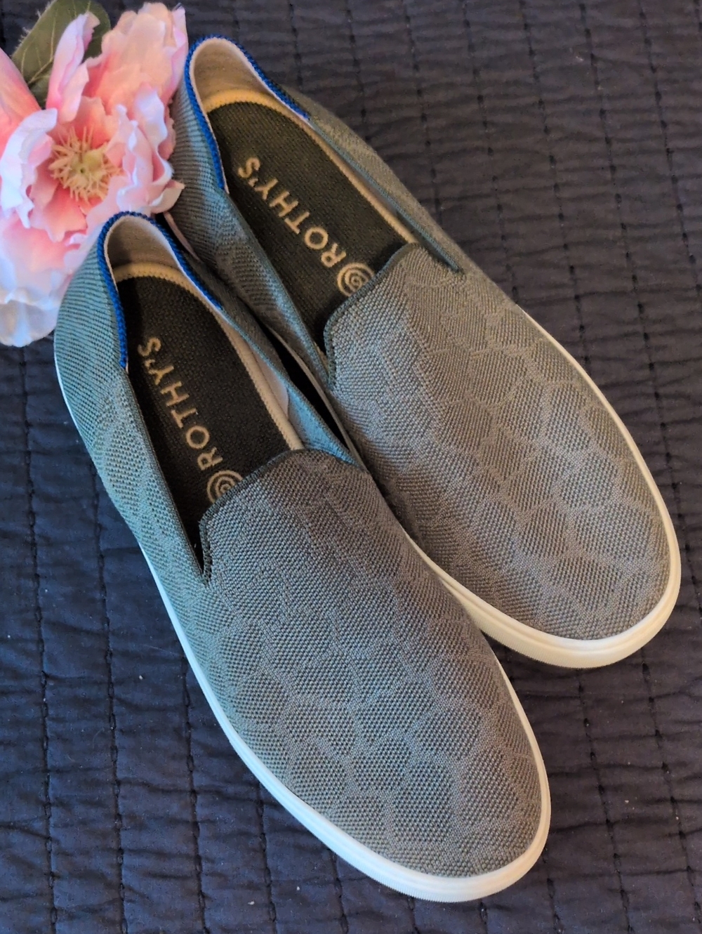 Rothy's The Original Slip on Sneaker In Safari Animal Print Sz. 11
